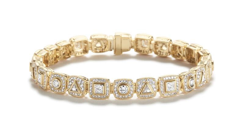 Gwen Beloti Woven Escena tennis bracelet